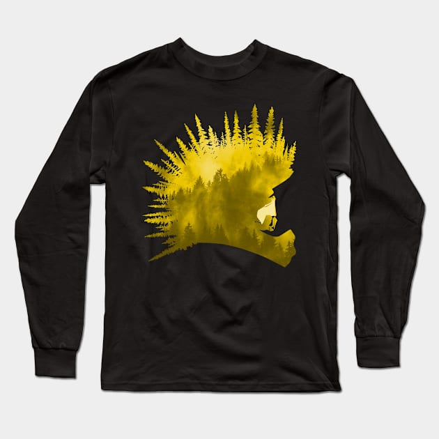 MTB Yella Art Long Sleeve T-Shirt by OneRedFox